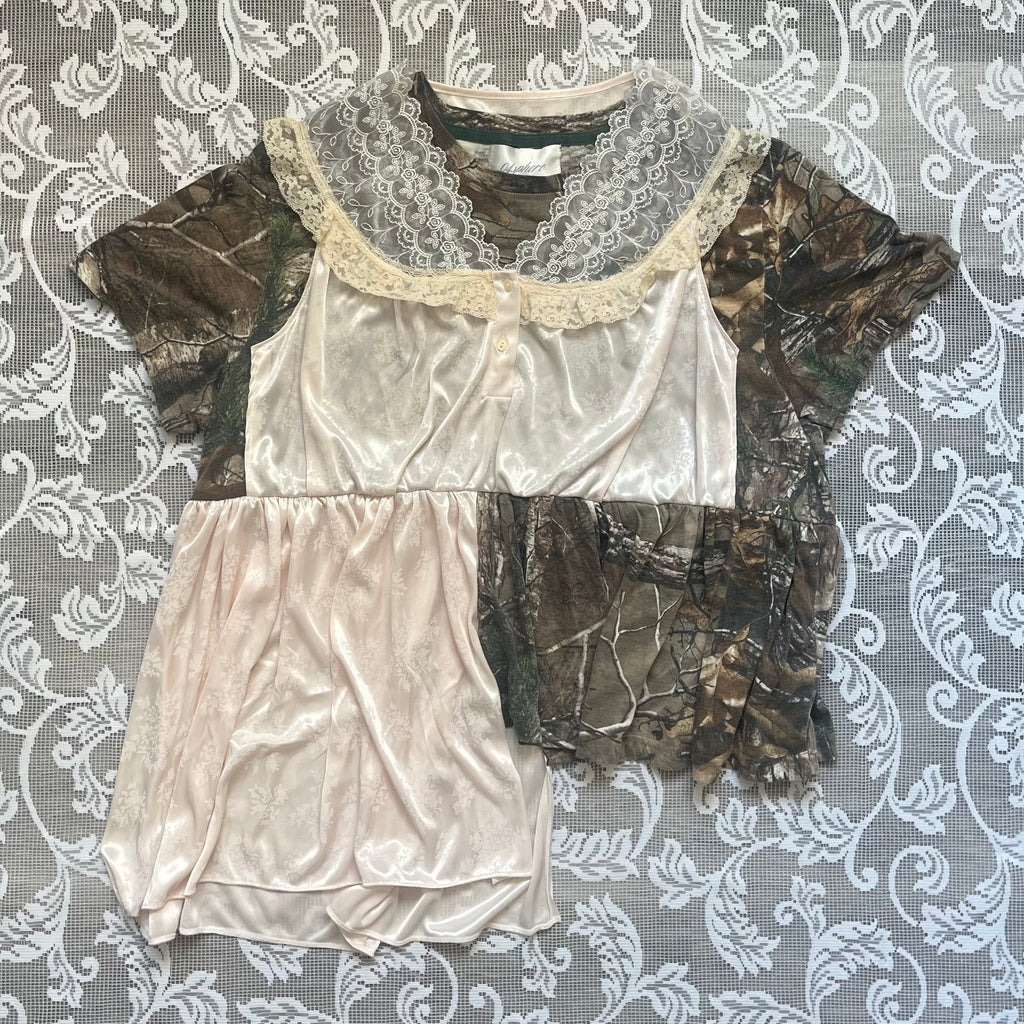 Vintage Real Tree Peplum Tee