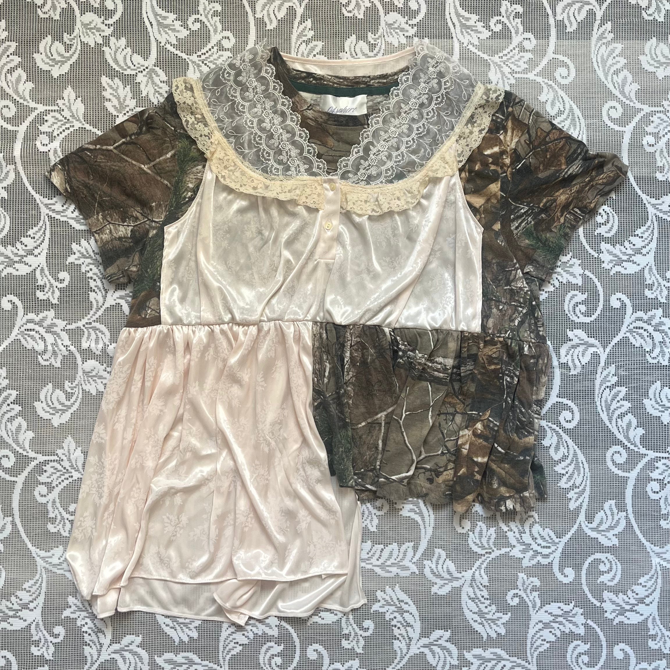Vintage Real Tree Peplum Tee