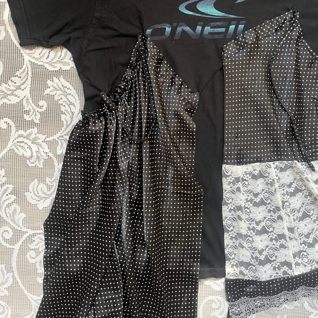 Vintage Polka Dot Lingerie Tee