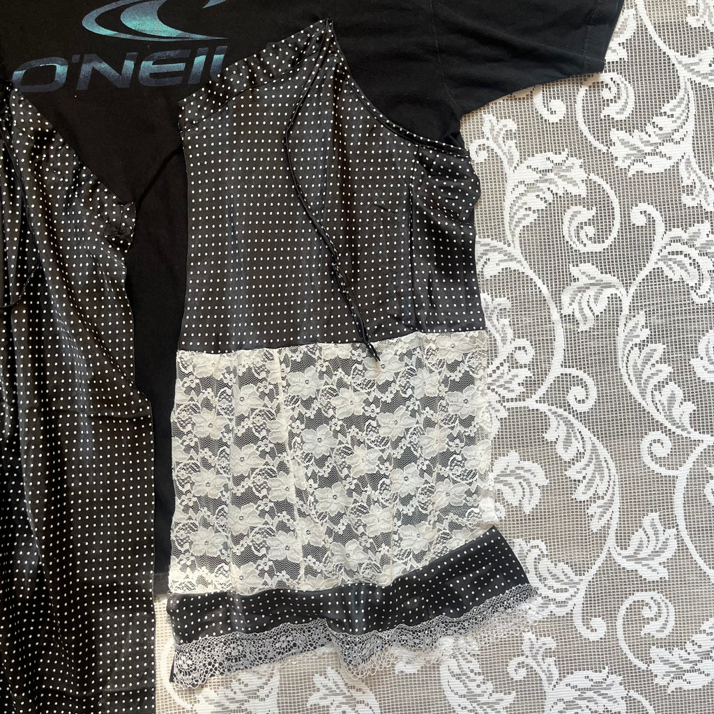 Vintage Polka Dot Lingerie Tee
